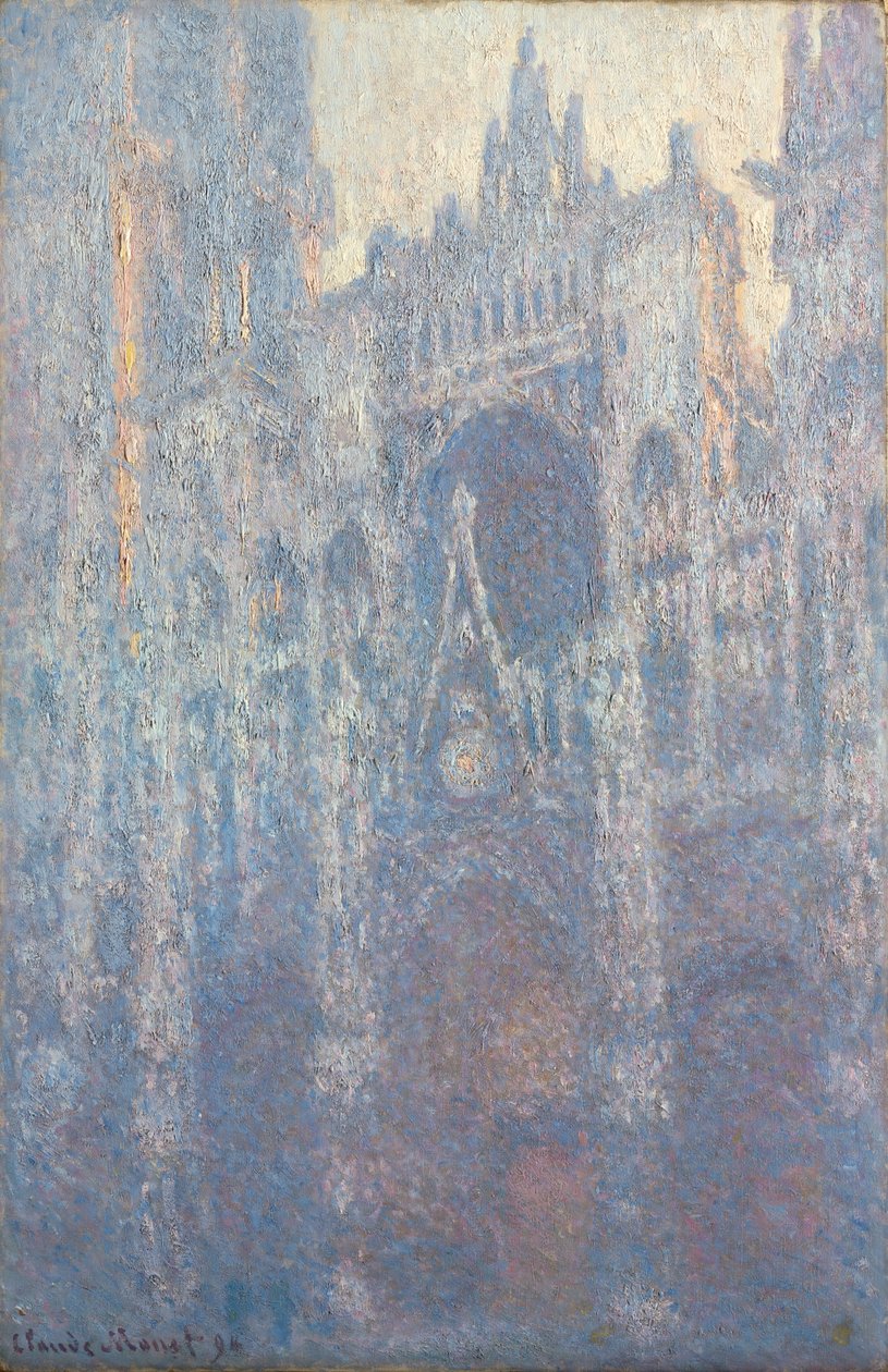 Portál katedrály v Rouenu v ranním světle od Claude Monet