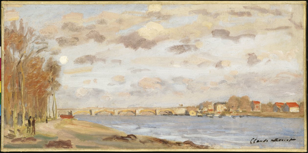 Seina v Argenteuil, 1872 od Claude Monet