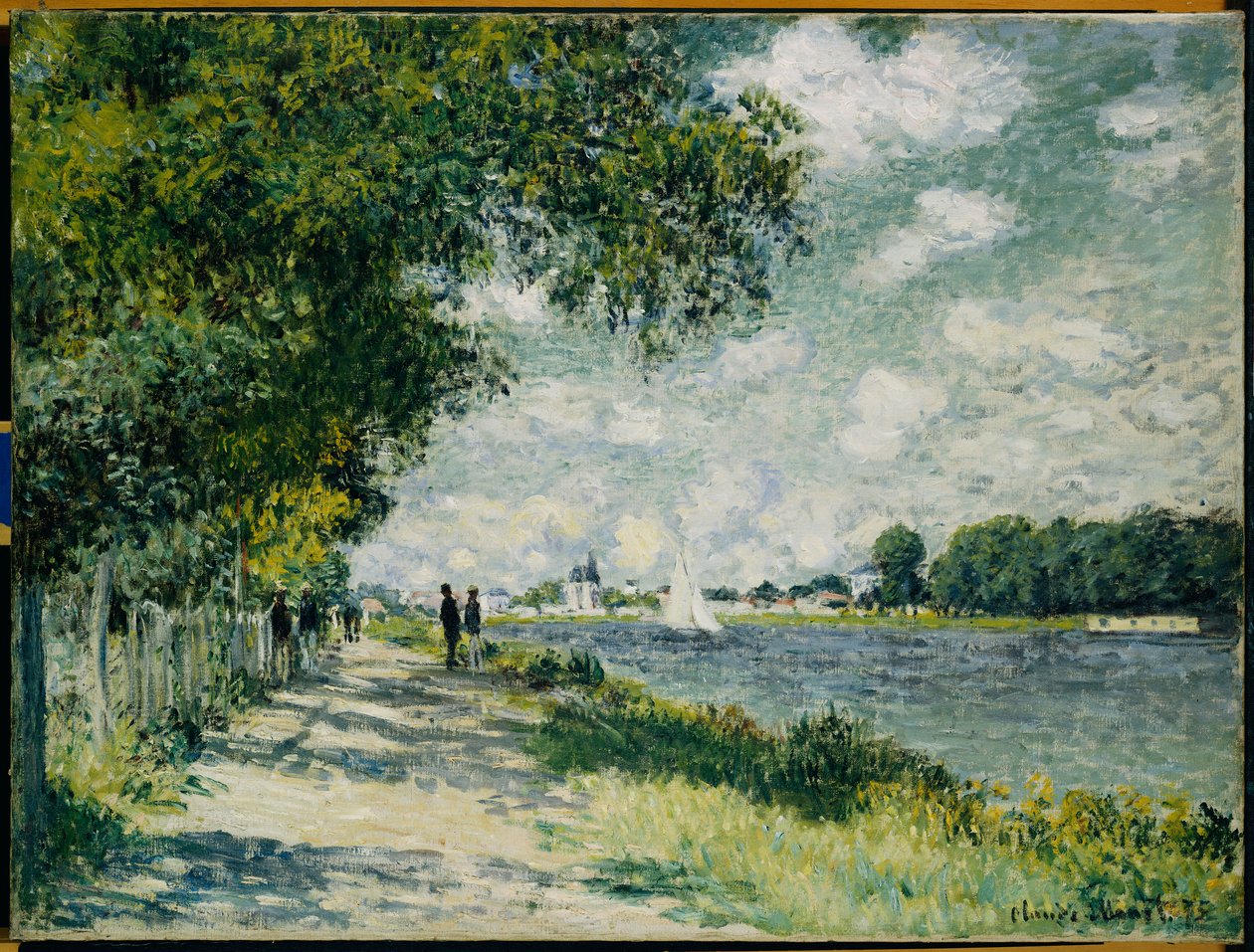 Seina v Argenteuil, 1875 od Claude Monet