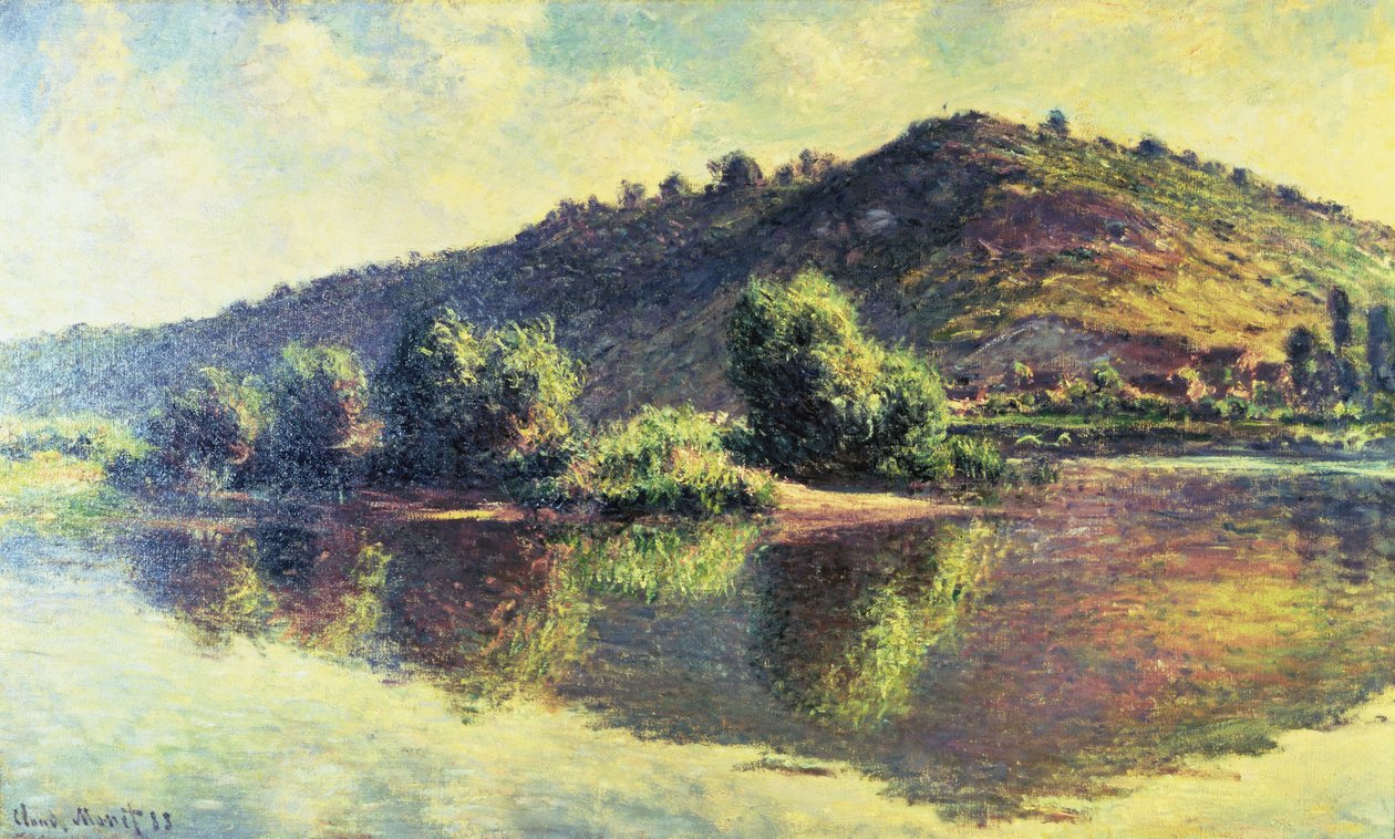 Seina v Port-Villez, 1883 od Claude Monet