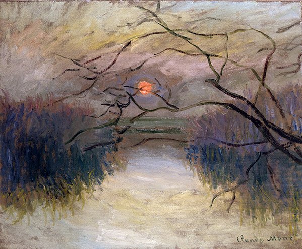 Seina ve Vetheuil (olej na plátně) od Claude Monet