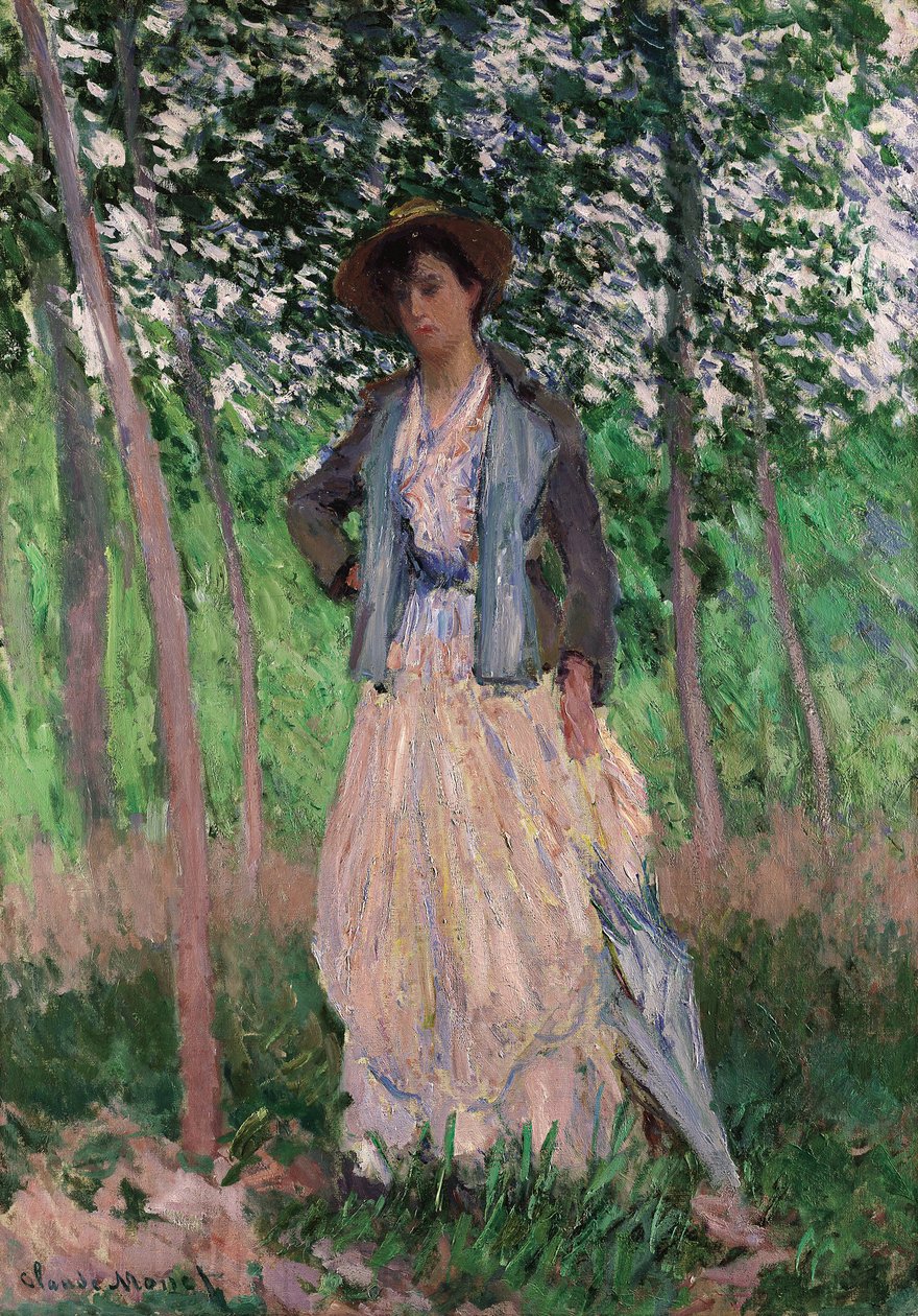 Kočárek (Suzanne Hoschedé), 1887 od Claude Monet