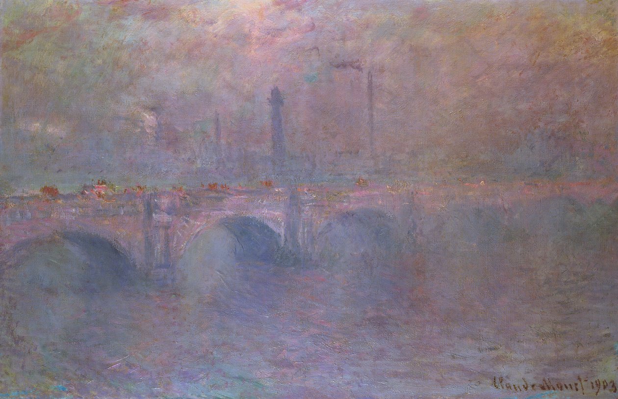 Temže u mostu Waterloo, 1903 od Claude Monet