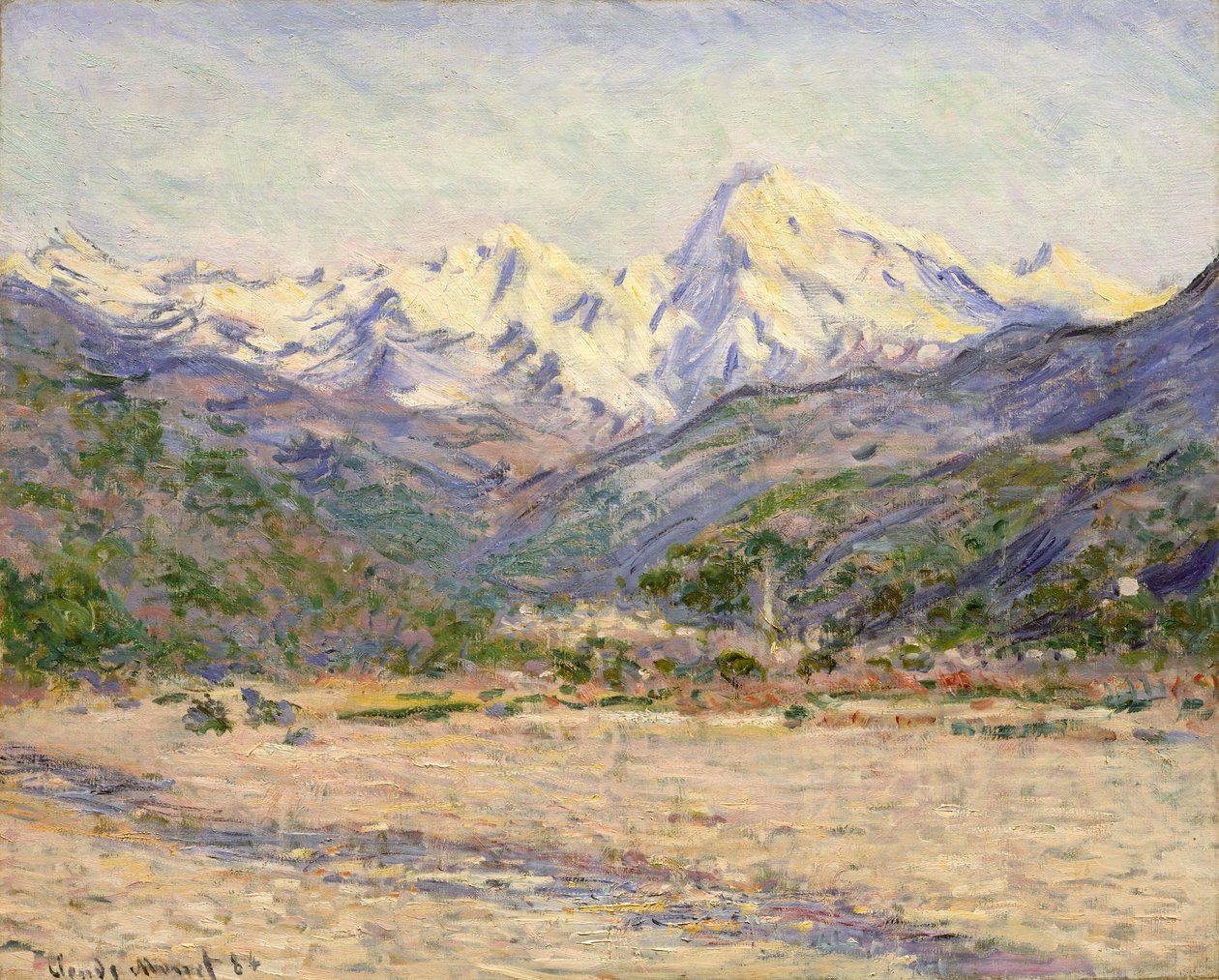 Údolí Nervie od Claude Monet