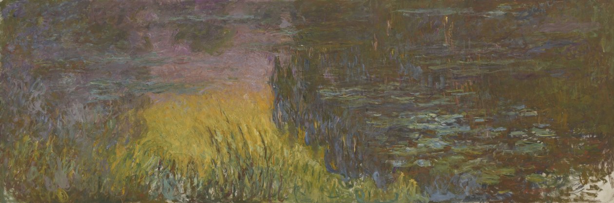 Lekníny - Zapadající slunce, 1914-1926 od Claude Monet