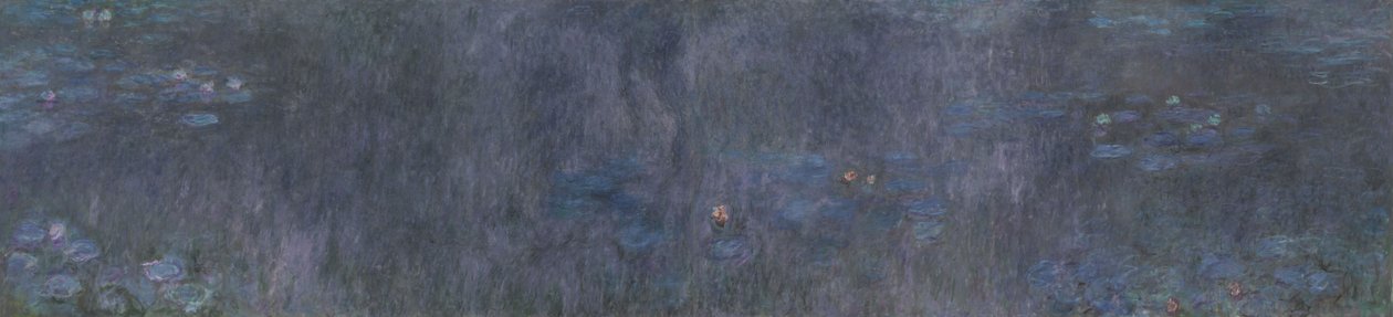 Lekníny - odrazy stromů, 1914-1926 od Claude Monet