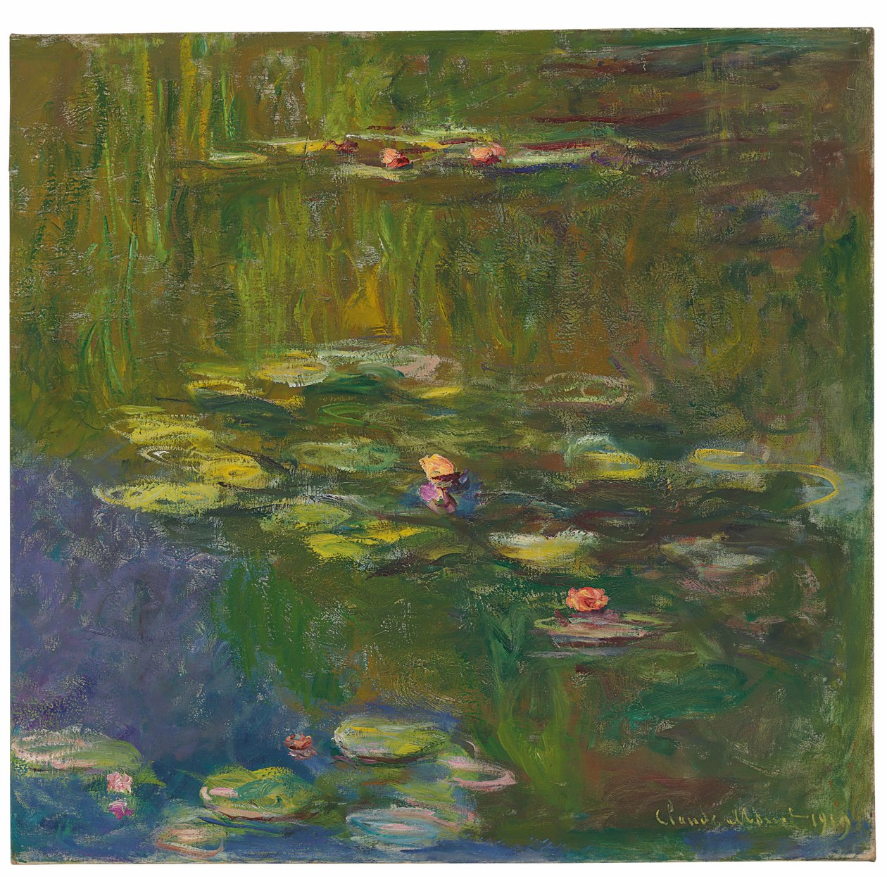 Vodní leknín, 1919 od Claude Monet