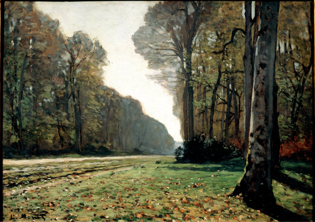 Chodník v Chailly (Fontainebleau), asi 1865 (olej na plátně) od Claude Monet