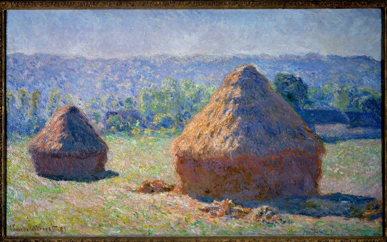 Kola, konec léta v Giverny Painting od Clauda Moneta (1840-1926) 1891 Rozm. 0,6x1 m Paříž, musee d