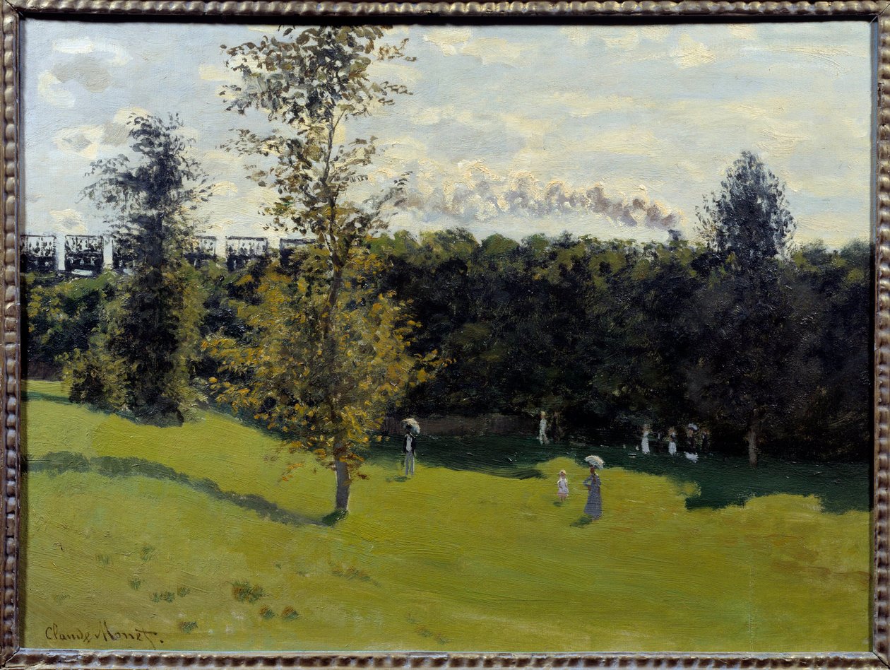 Vlak na venkově Obraz Clauda Moneta (1840-1926) 1870 Ne. 0,5x0,65 m Paříž, Musee d