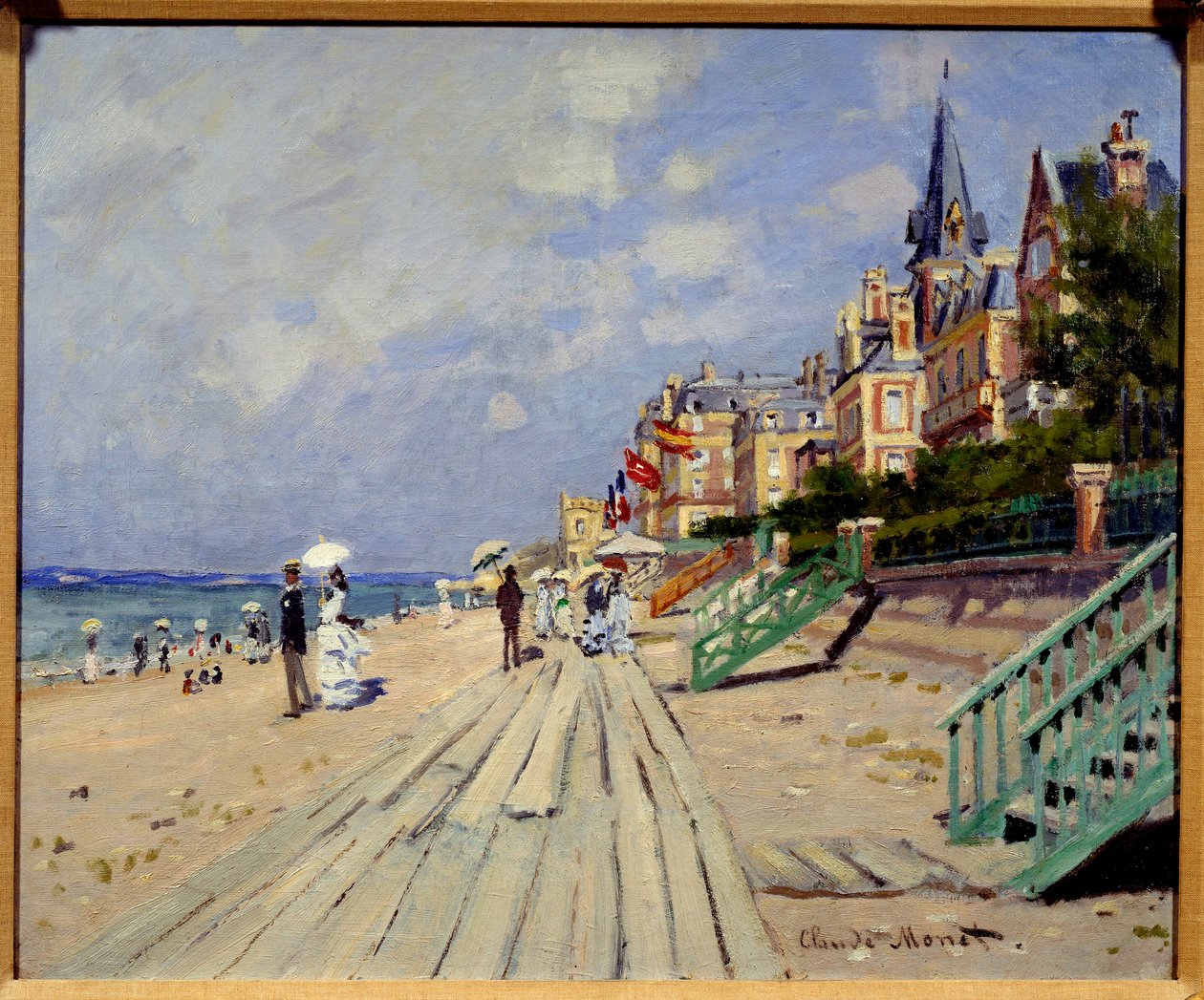 Pláž Trouville. Obraz Clauda Moneta (1840-1926) od Claude Monet