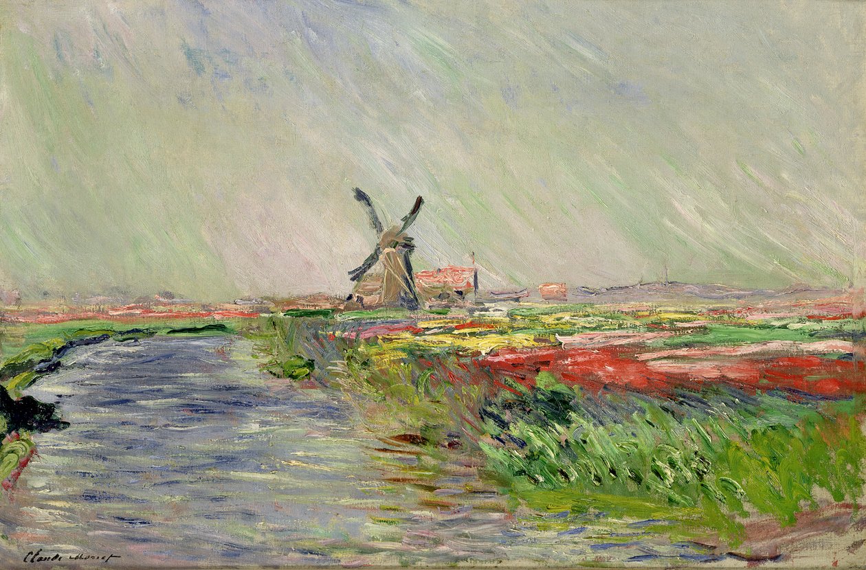 Tulipánové pole v Holandsku od Claude Monet