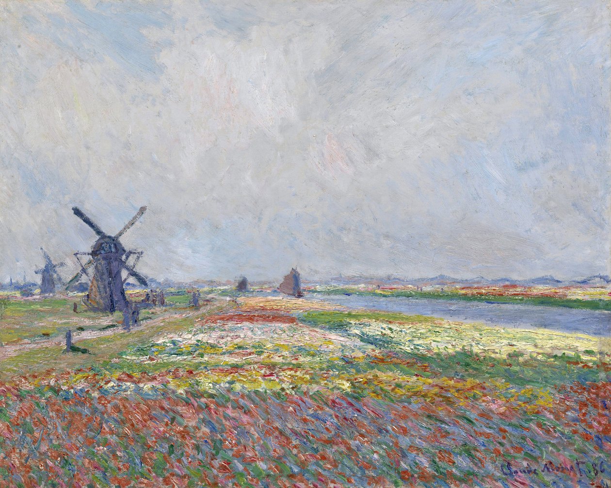 Tulipánová pole poblíž Haagu par Monet, Claude (1840-1926). Olej na plátně, rozměr: 66x81,5 od Claude Monet