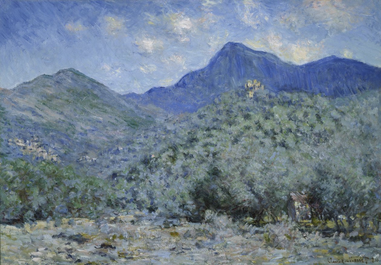 Dobré údolí, poblíž Bordighera od Claude Monet