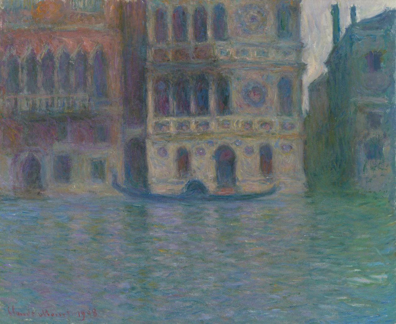 Benátky, palác Dario od Claude Monet