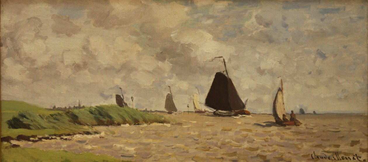 Pohled z Voorzanu, kolem roku 1871 od Claude Monet