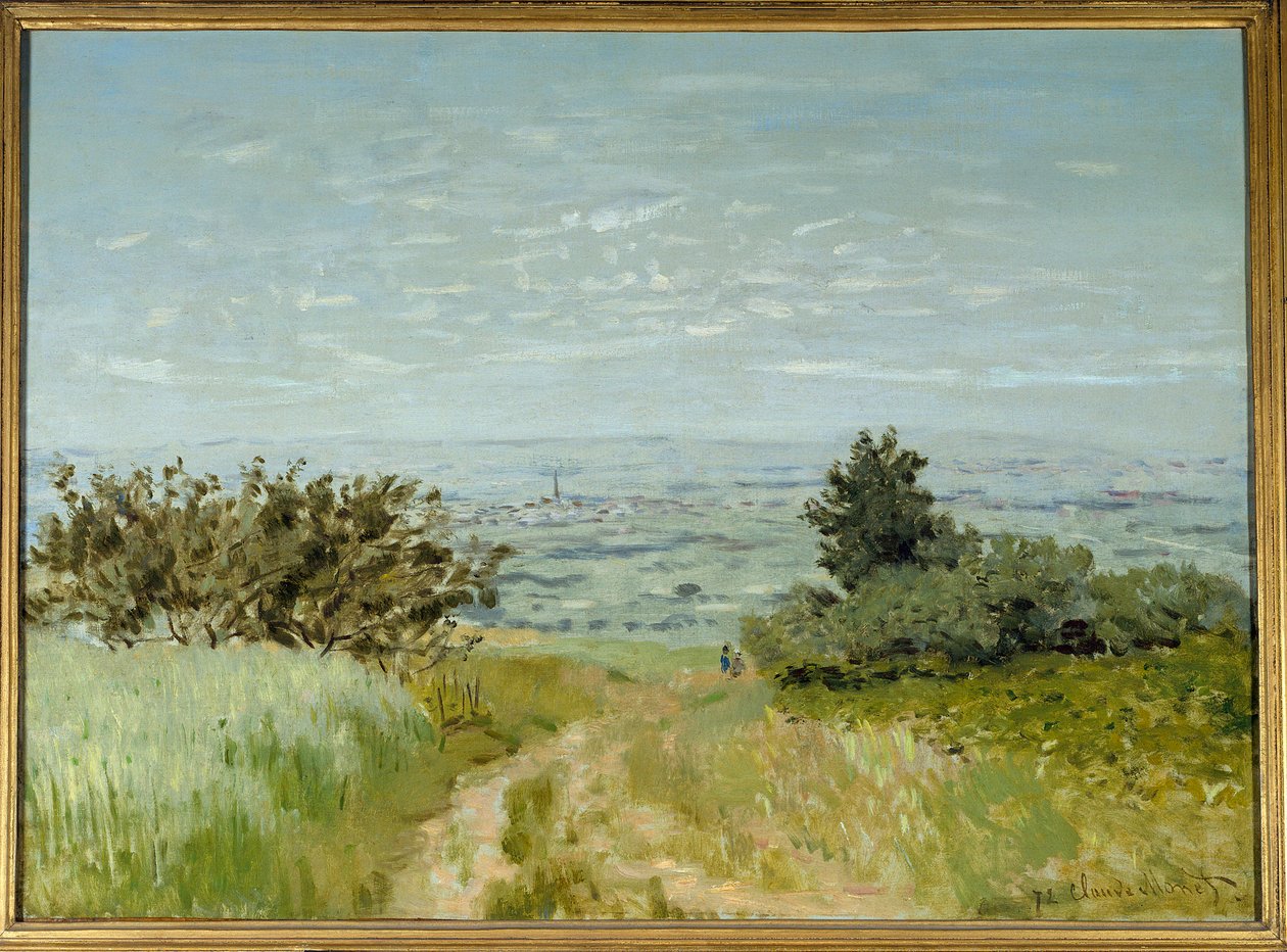 Pohled z roviny na Argenteuil, svahy Sannois v roce 1872. Obraz Clauda Moneta (1840-1926) od Claude Monet