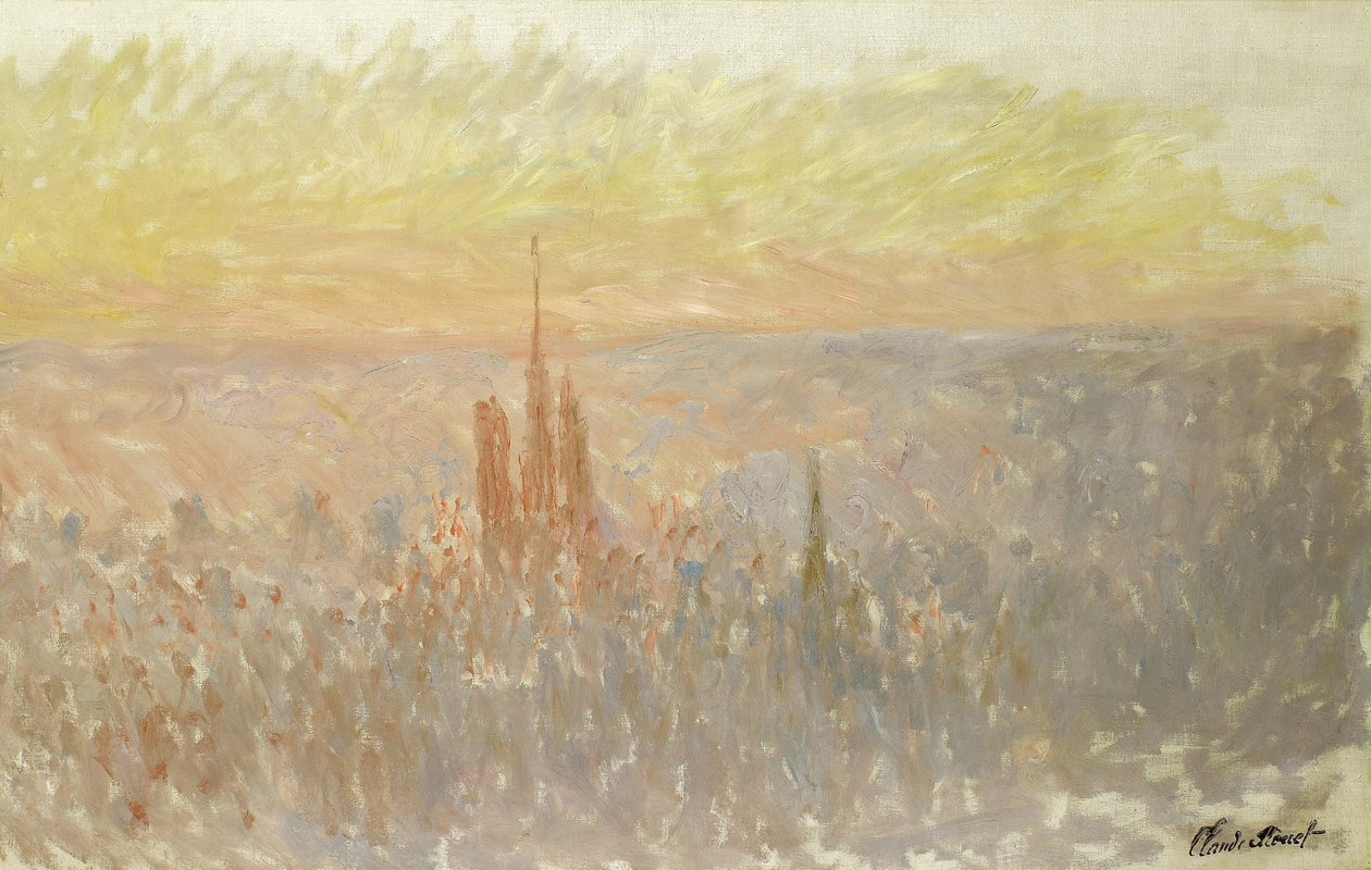 Pohled na Rouen od Claude Monet