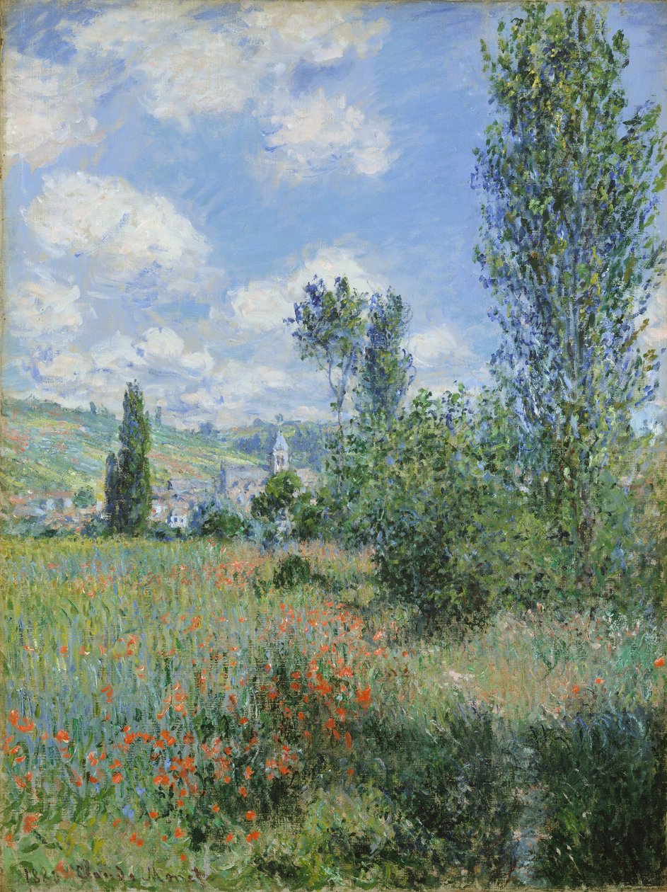 Pohled na Vetheuil od Claude Monet