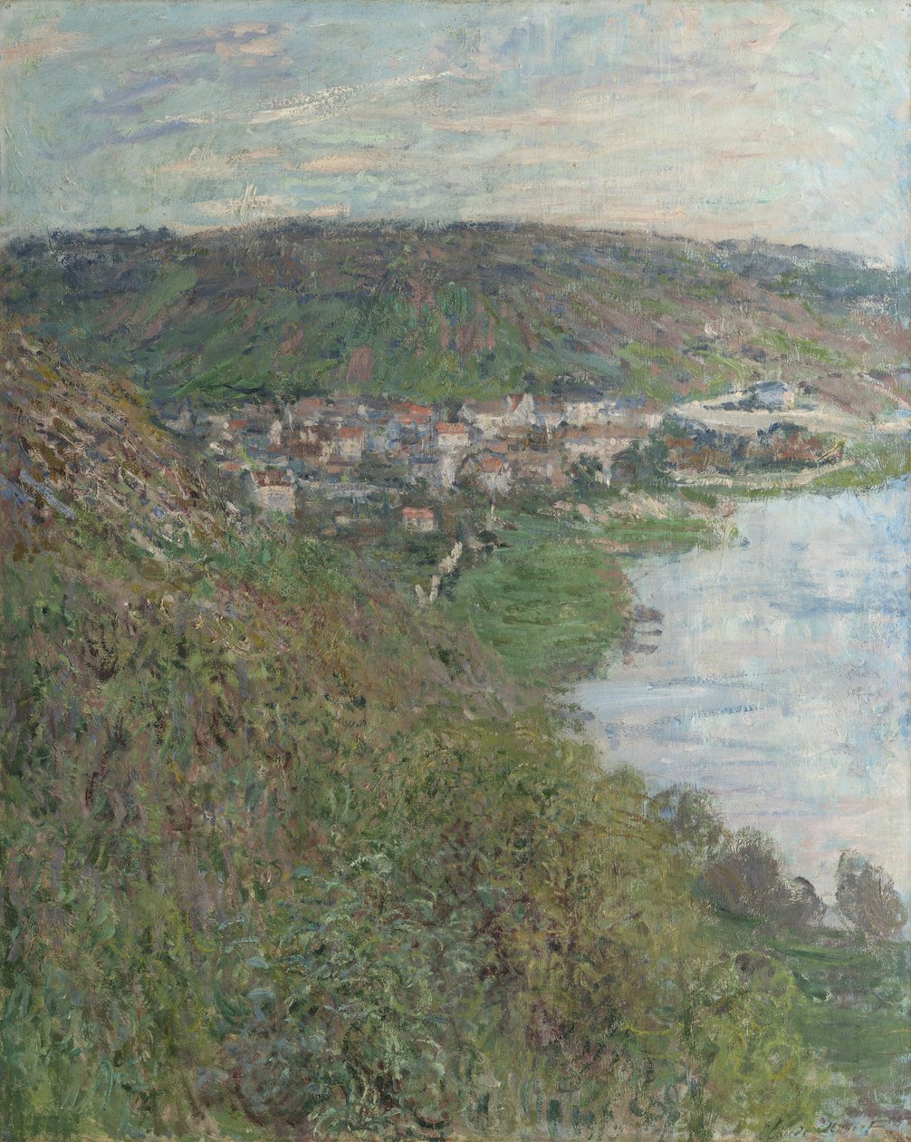 Pohled na Vétheuil od Claude Monet
