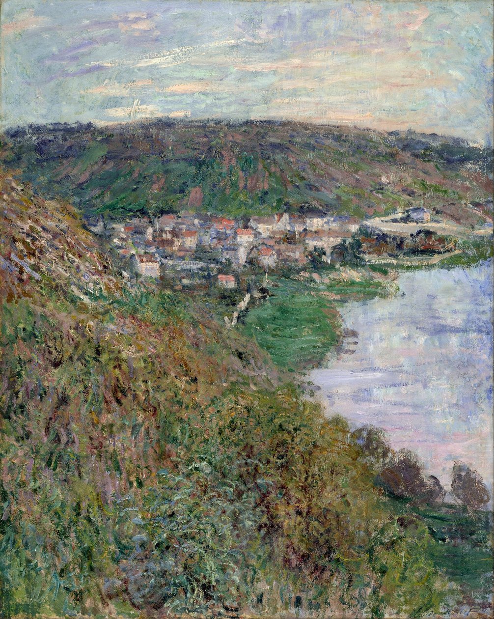Pohled na Vétheuil od Claude Monet