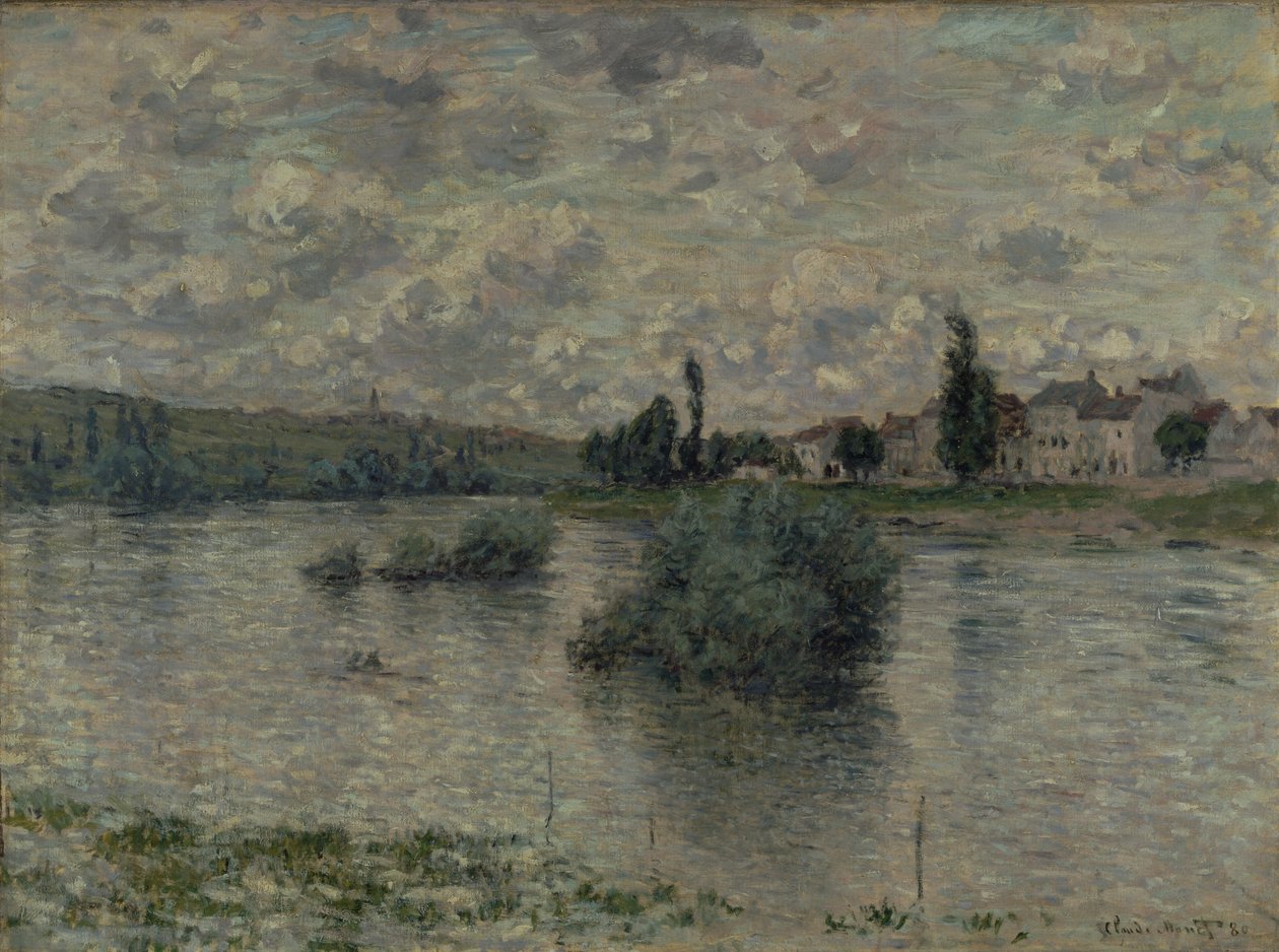 Pohled na Seinu, Lavacourt, 1880 od Claude Monet