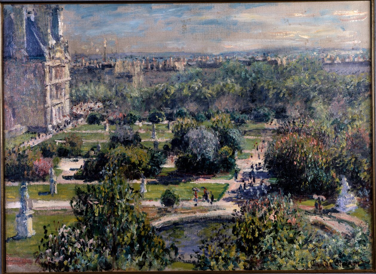 Pohled na zahrady Tuileries v Paříži od Claude Monet