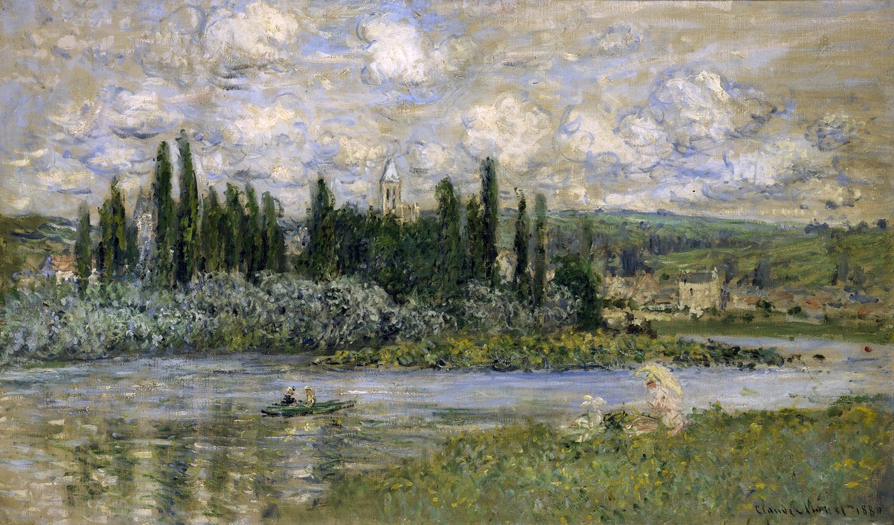 Pohled na Vétheuil od Claude Monet