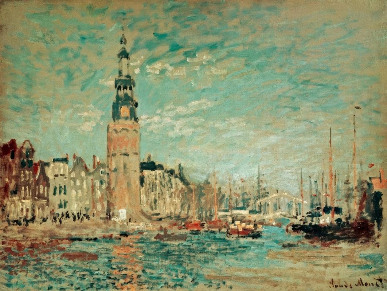 Pohled z Montalban Tower, Amsterdam od Claude Monet