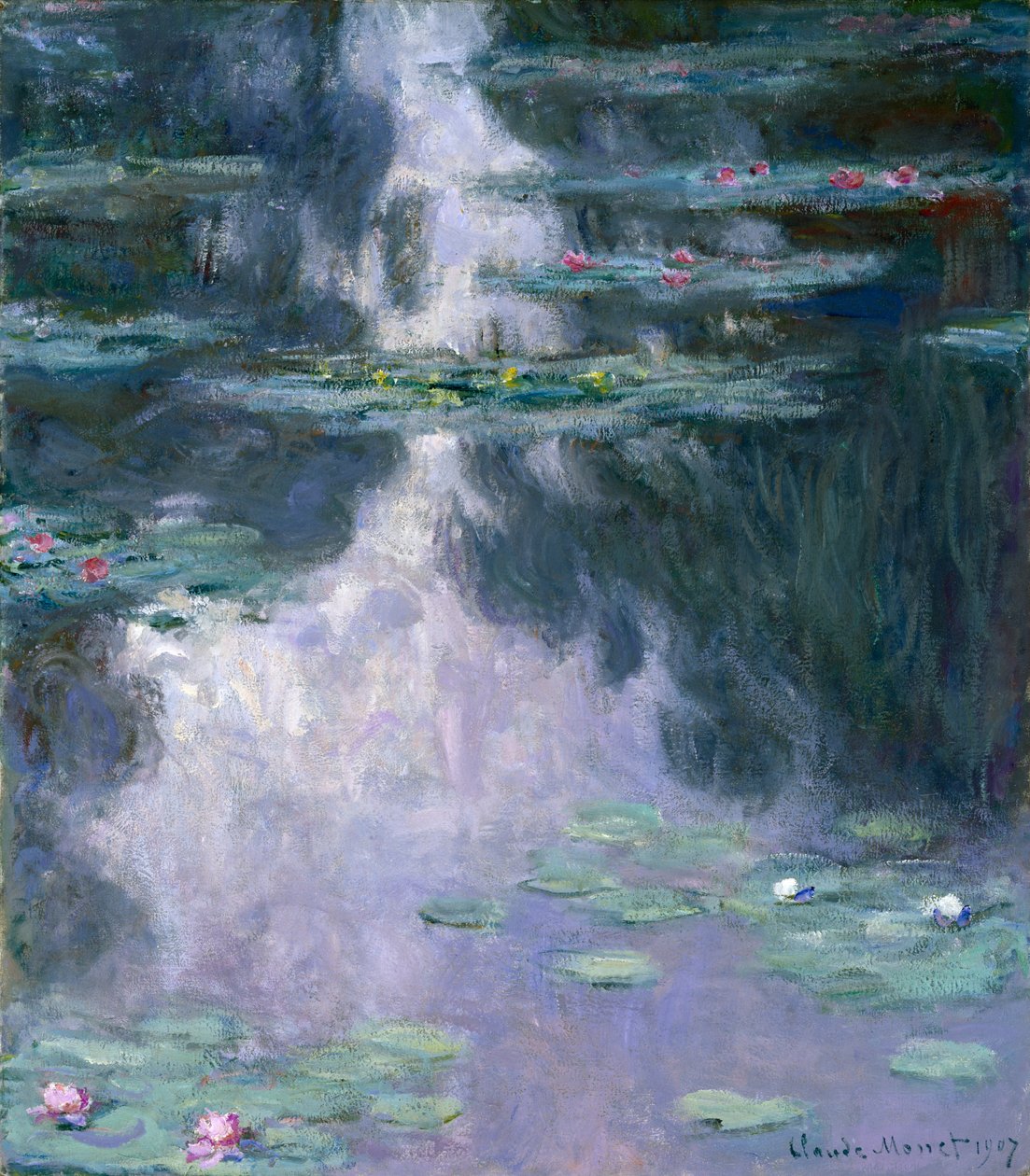 Lekníny (Nympheas) 1907 (olej na plátně) od Claude Monet