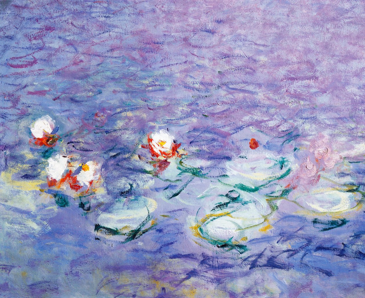 Lekníny, Claude Monet, detail od Claude Monet