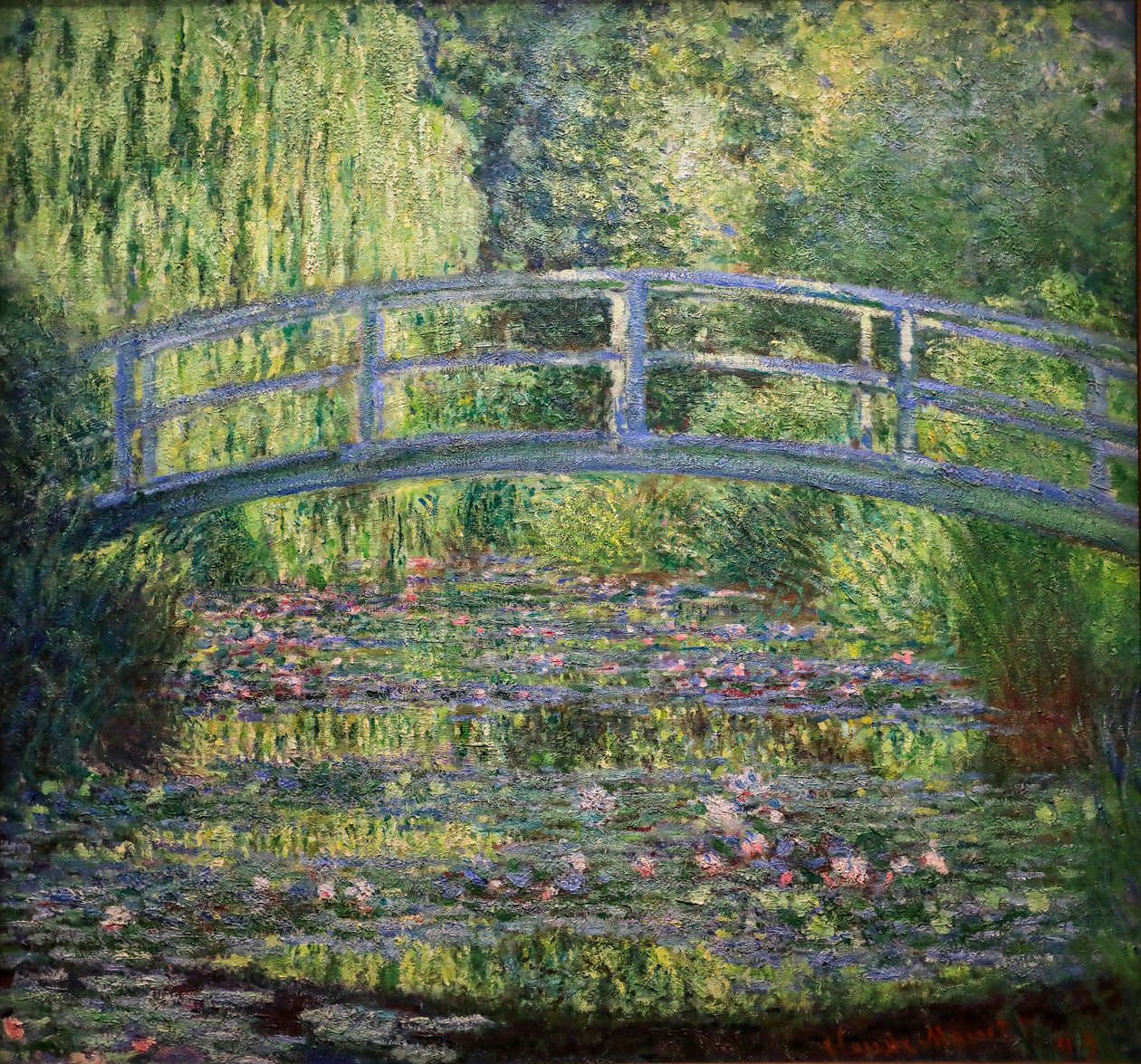 Leknínový rybník, zelená harmonie od Claude Monet