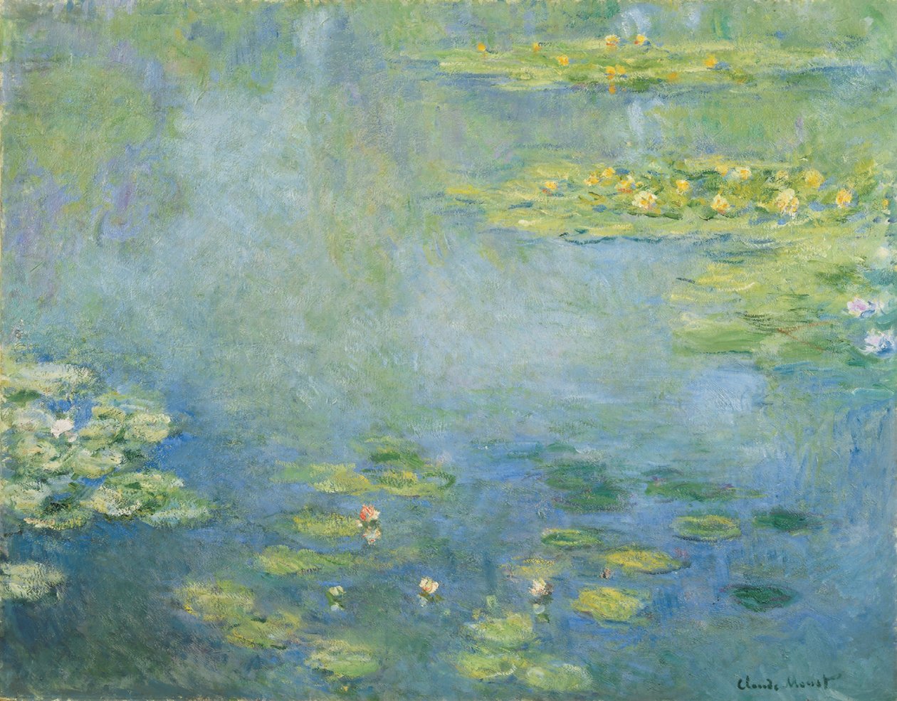 Lekníny (olej na plátně) od Claude Monet