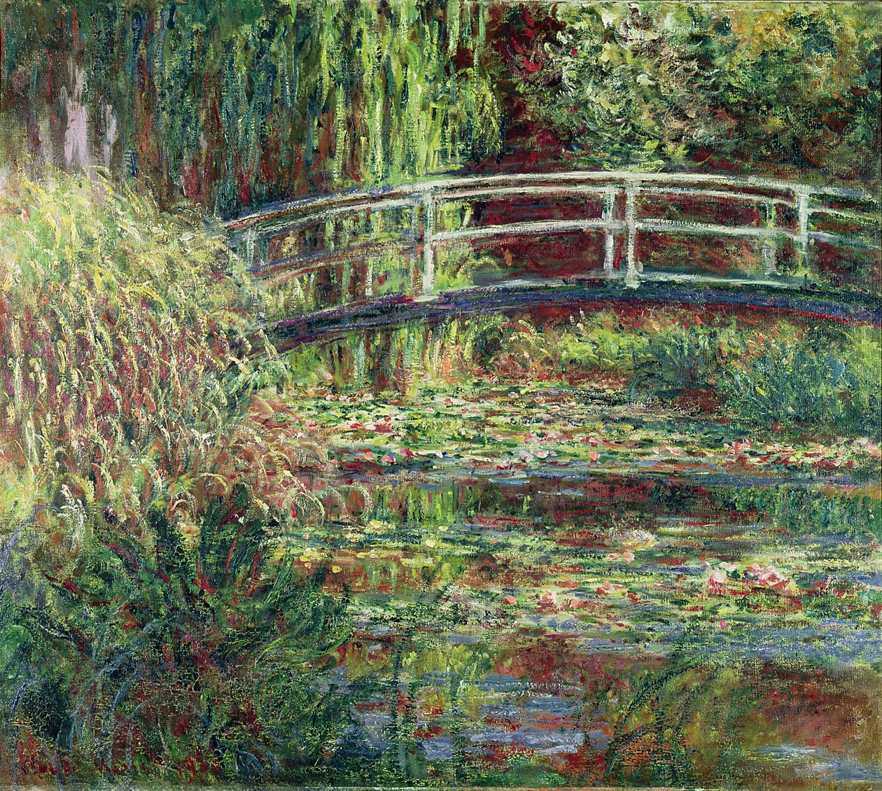 Leknínové jezírko, Růžová harmonie Leknínové jezírko, růžová harmonie od Claude Monet