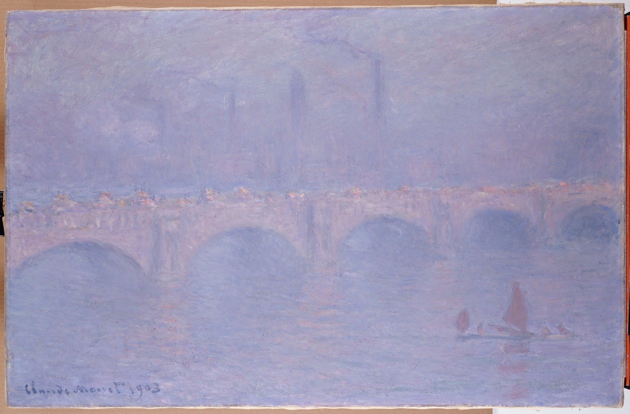 Waterloo Bridge, mlhavé slunce od Claude Monet