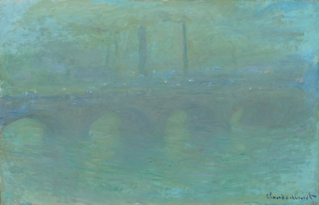 Waterloo Bridge, Londýn, za soumraku, 1904. od Claude Monet