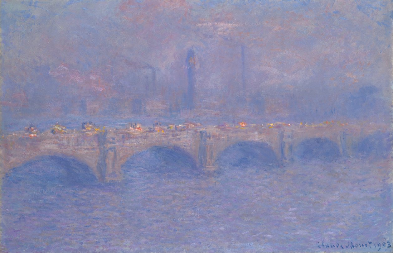 Waterloo Bridge, Efekt slunečního světla od Claude Monet