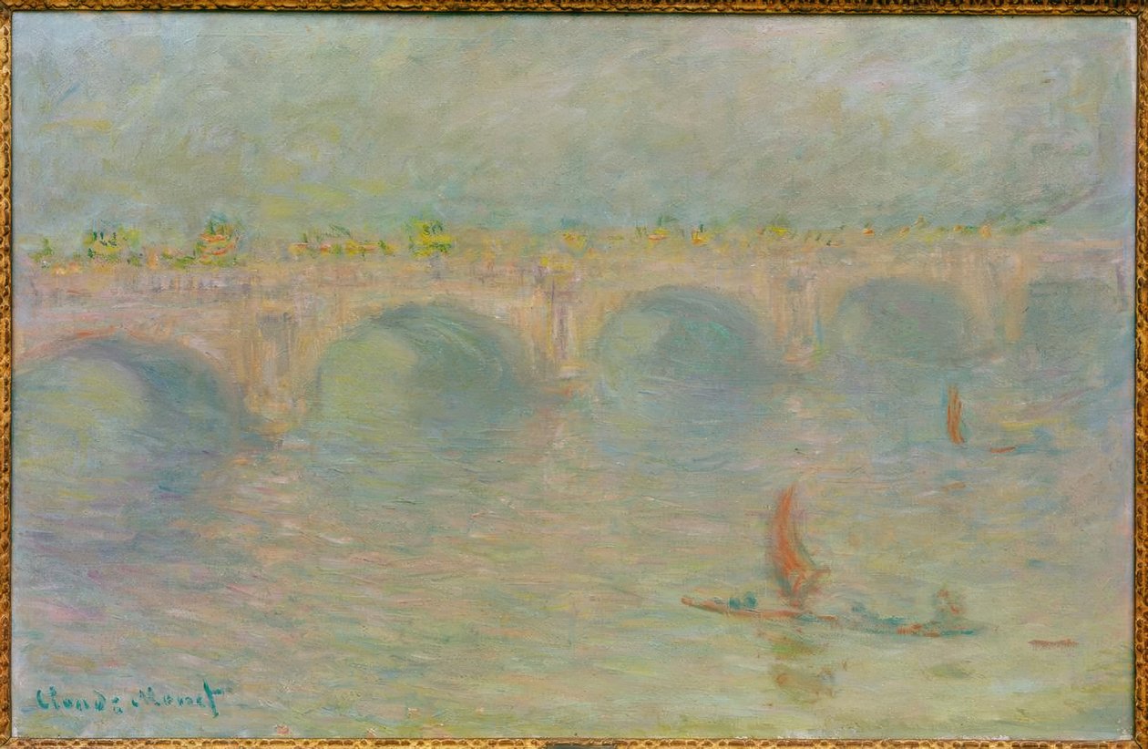 Waterloo Bridge, effet de soleil (Waterloo Bridge, Sonne) od Claude Monet