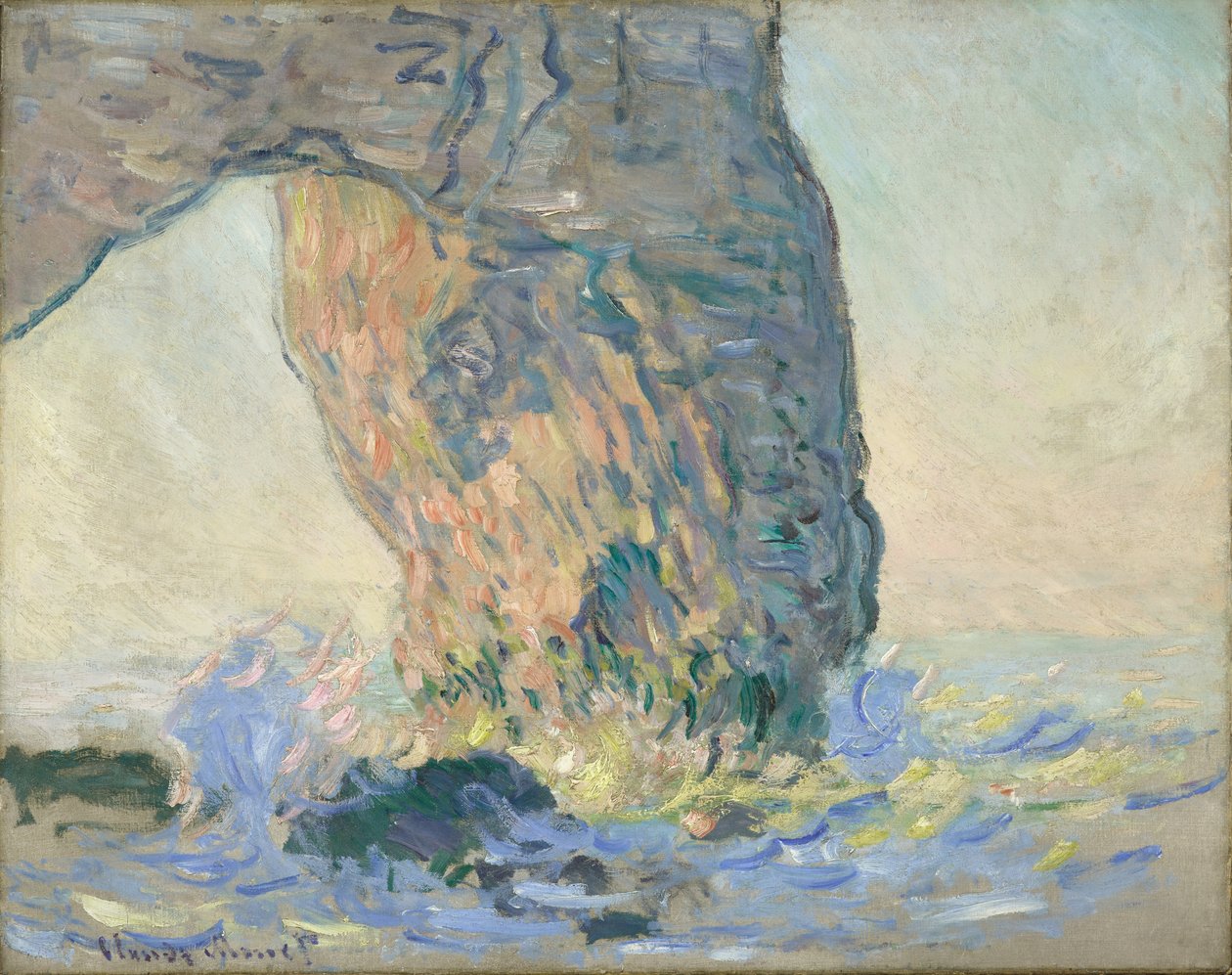Waves at the Manneporte, circa 1885 (olej na plátně) od Claude Monet