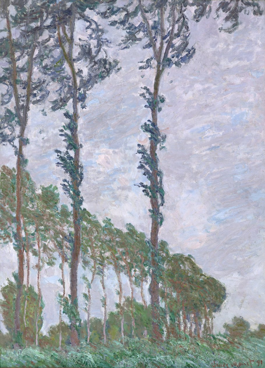Wind Effect, Series of The Topols, 1891 od Claude Monet