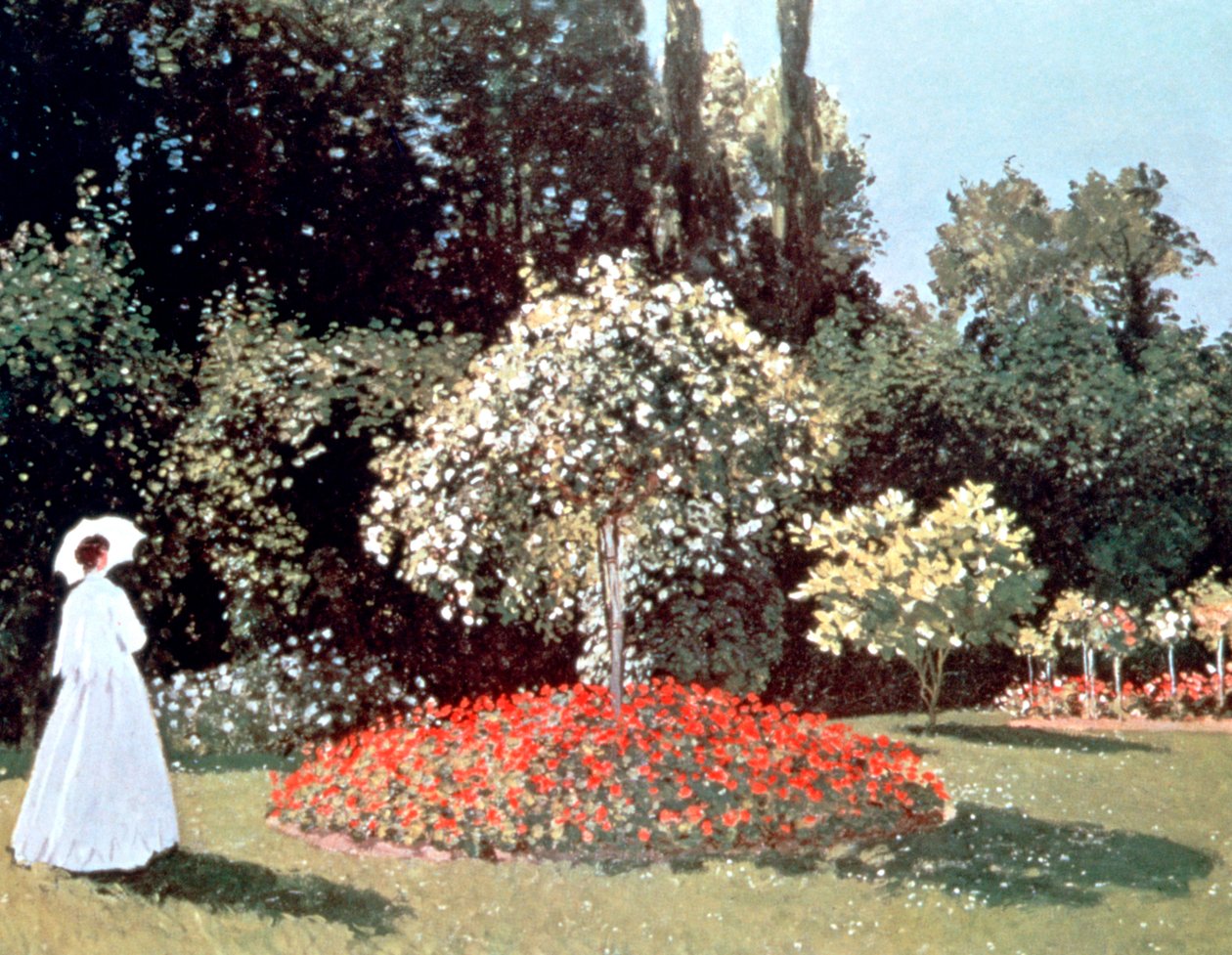 Žena v zahradě, Sainte Adresse, 1867 od Claude Monet