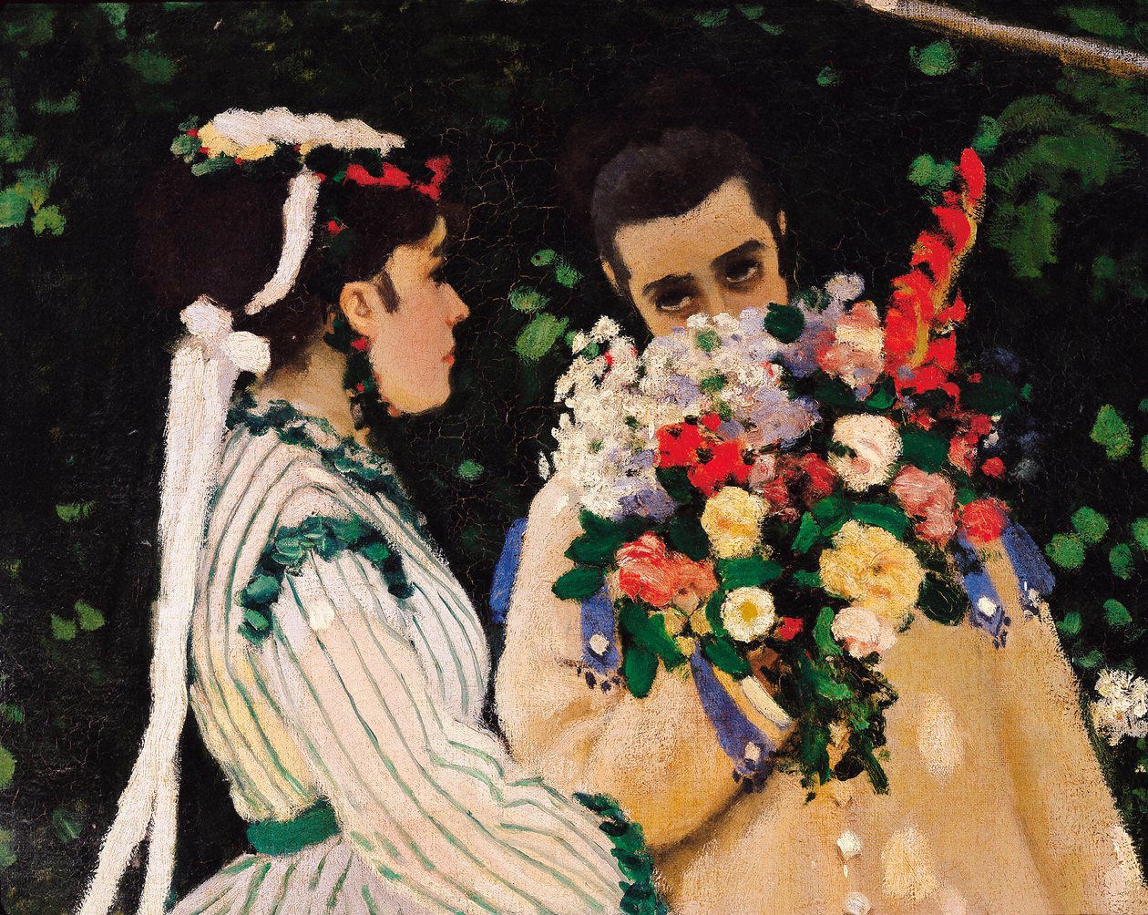 Ženy v zahradě, detail, cca 1866 (olej na plátně) od Claude Monet