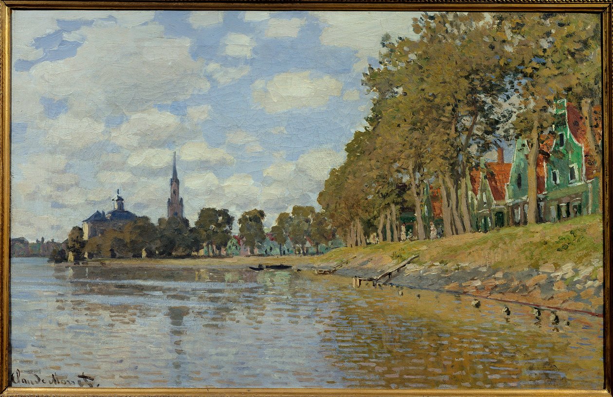 Zaandam. 1871. (0,48 x 0,73 cm) Holandská krajina. Olej na plátně Claude Monet (1840-1926). Musee d
