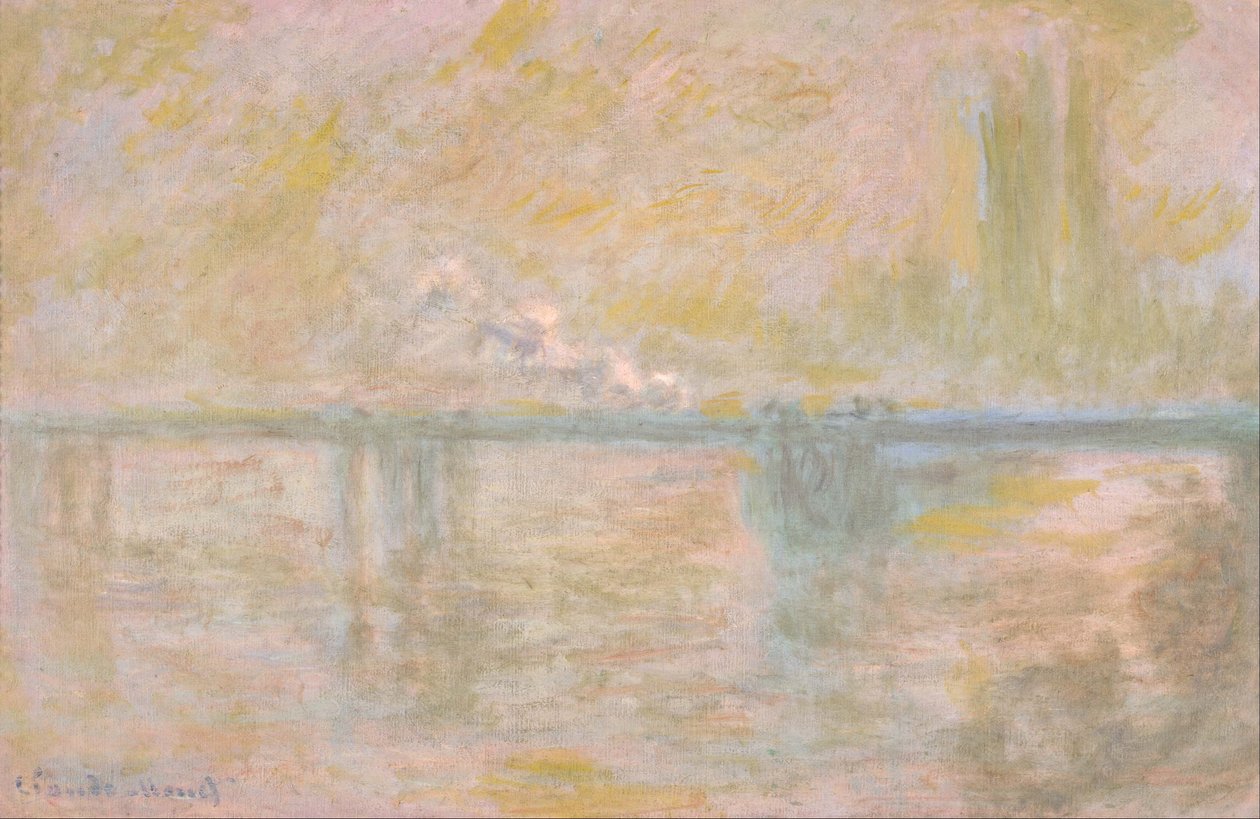 Most Charing Cross, Londýn od Claude Monet