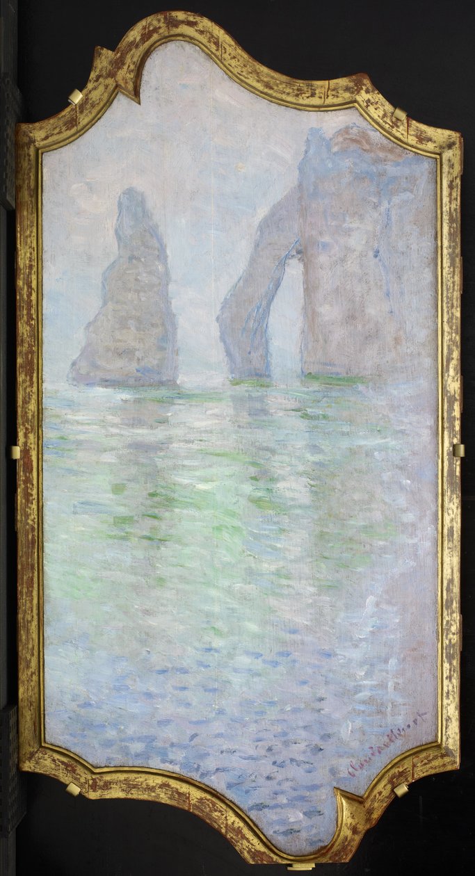 Étretat, LAiguille et la Porte dAval, 1885-86 od Claude Monet