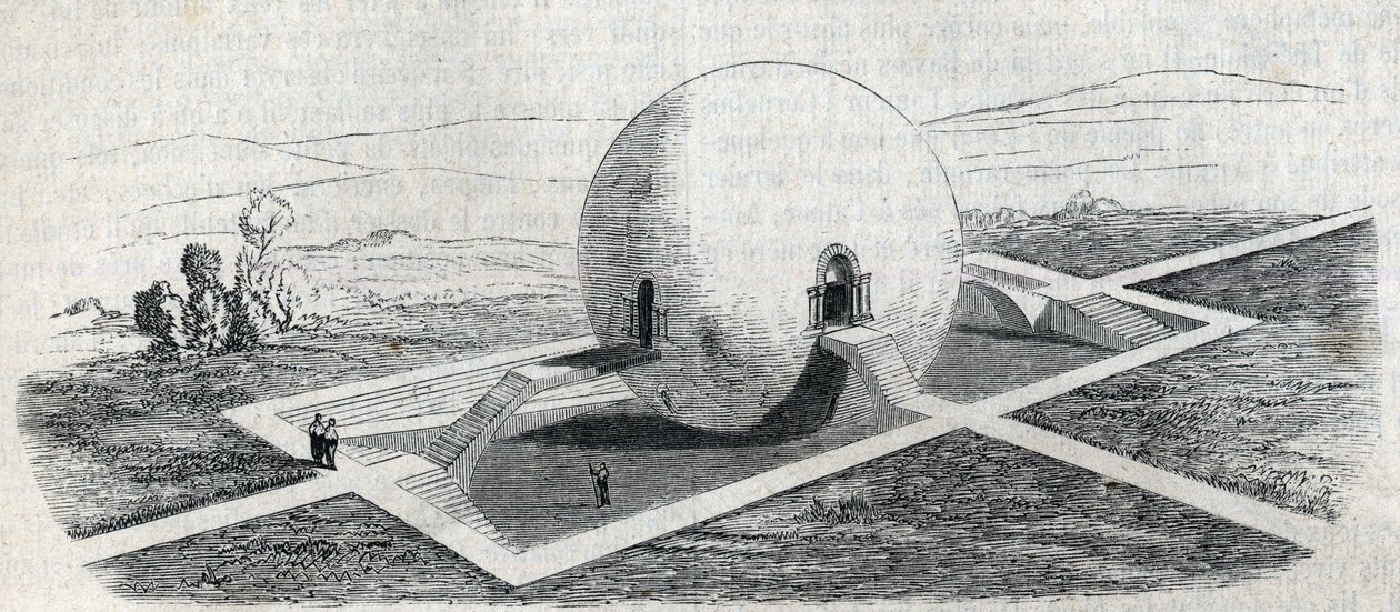 Projekt farmářského strážního domku od Clauda Nicolase Ledouxe (1736-1806). od Claude Nicolas Ledoux