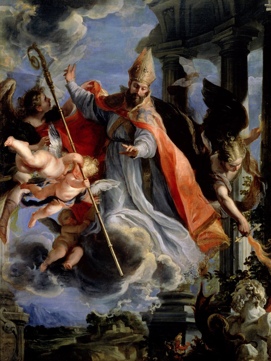 Triumf svatého Augustina (354-430) 1664 od Claudio Coello