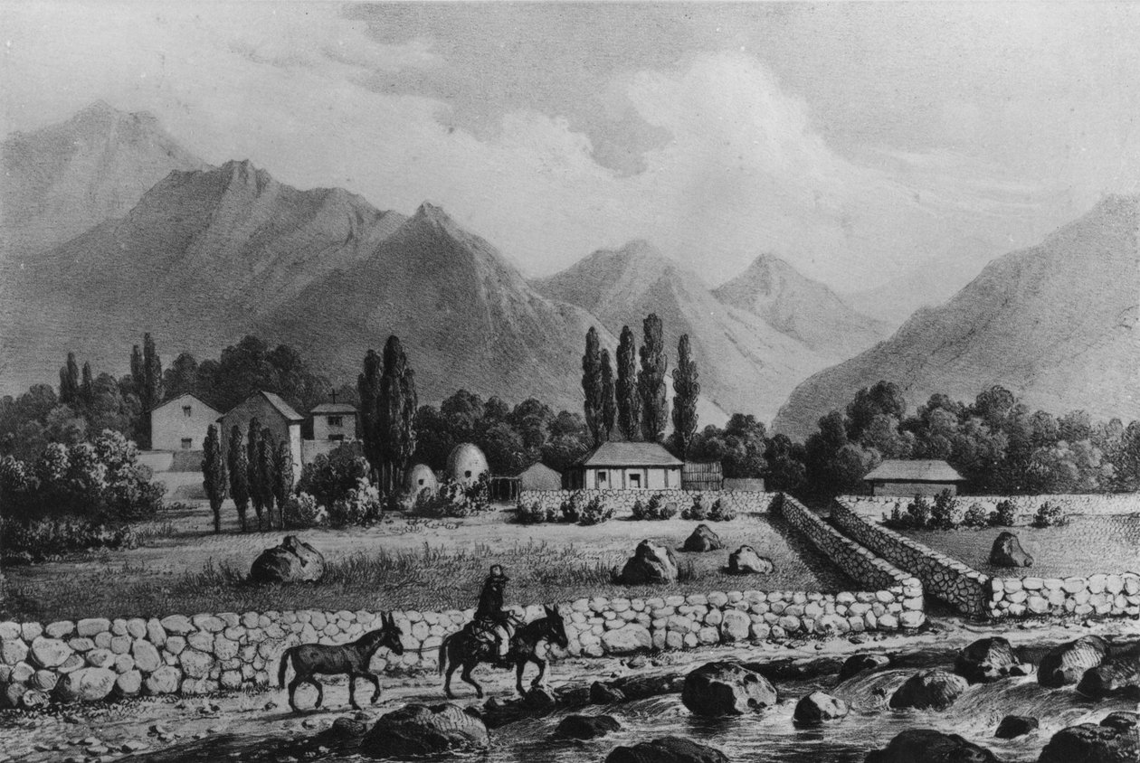 Guanta (Valle de Coquimbo), z „Historia de Chile“, 1854 od Claudio Gay