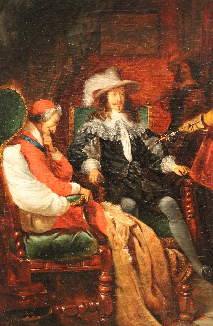 Cinq-Mars vrací svůj meč Ludvíku XIII od Claudius Jacquand