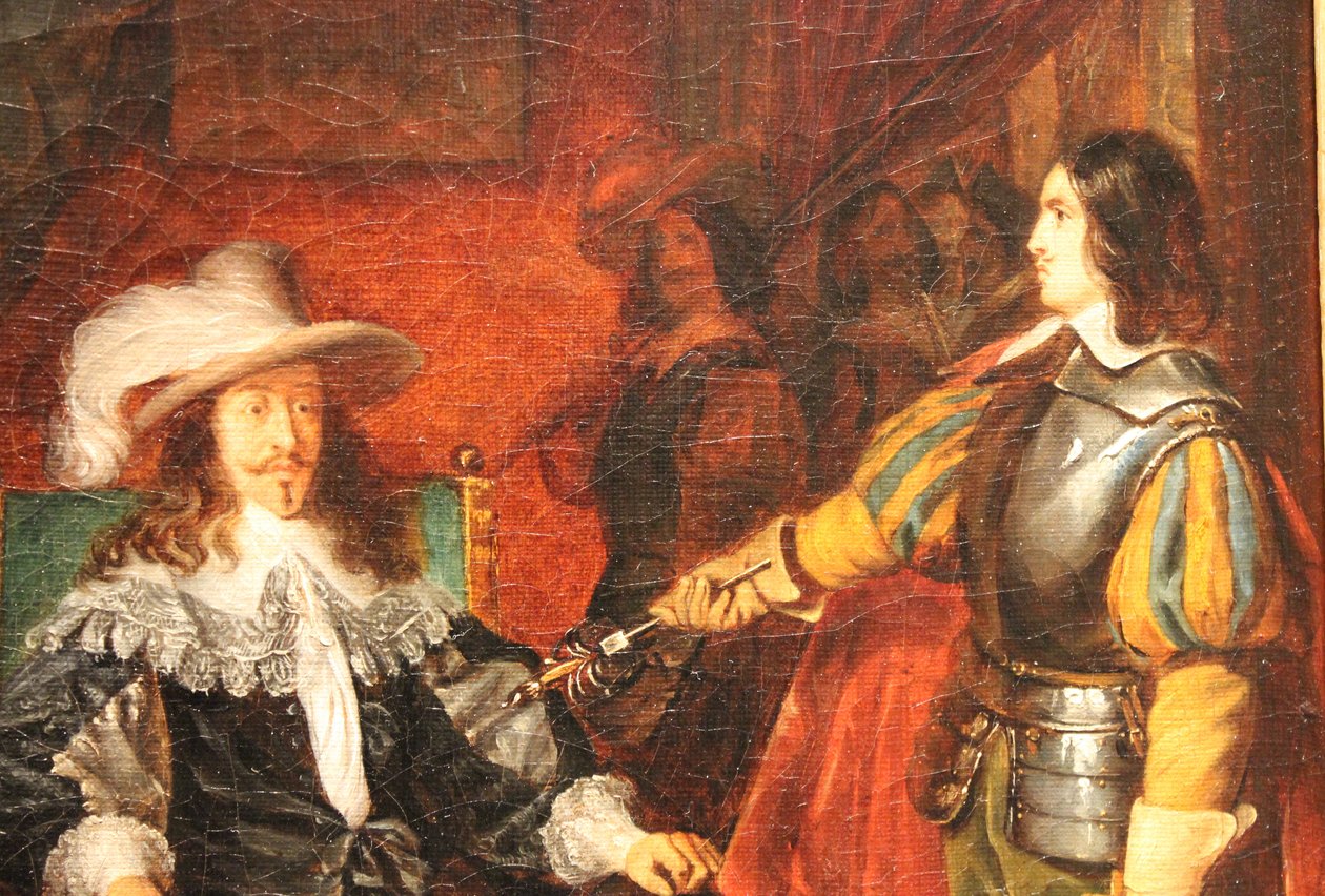 Cinq-Mars vrací svůj meč Ludvíku XIII od Claudius Jacquand